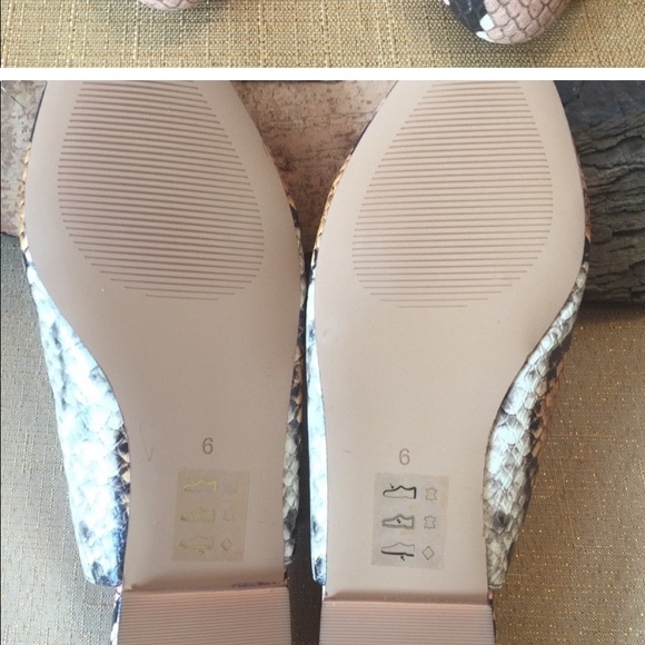 Madewell Margot Snake Pattern Slingback Flat - 6 - Picture 7 of 8
